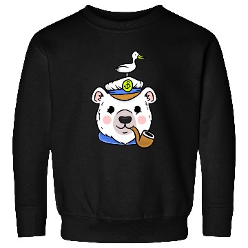 Discover Polar Bear Sailor Captain For Sailing Lover Sweatshirts
