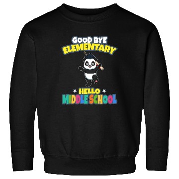 Discover Good Bye Elementary Hello Middle School Graduation Sweatshirts