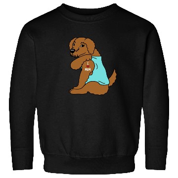 Discover I Love Mom Tattoo Goldendoodle Sweatshirts