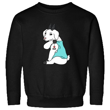 Discover I Love Mom Tattoo Goat Sweatshirts