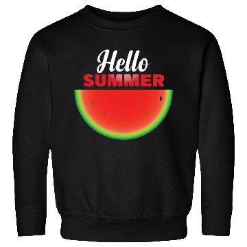 Discover Hello Summer, Hello summer slogan on watermelon Sweatshirts