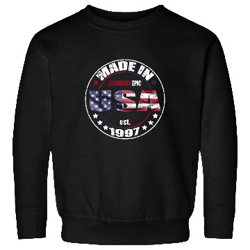 Discover Birthday Saying Born USA 1997 Sweatshirts