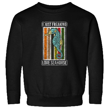 Discover Sea Horse Swimming Ocean Sweatshirts