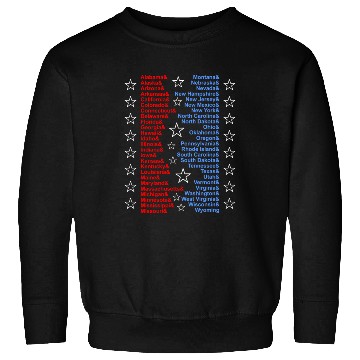 Discover Patriotic Fifty States Red White Blue Sweatshirts
