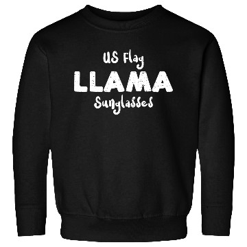 Discover US Flag Llama Sunglasses Sweatshirts