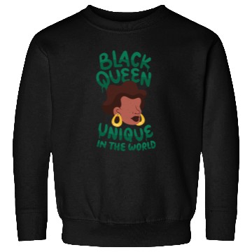 Discover Black unique in the world Queen Black queen unique Sweatshirts