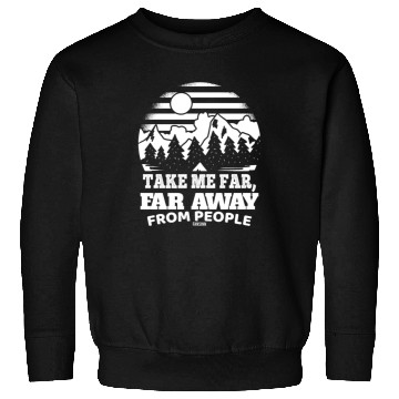 Discover Hiking nature holiday I hate people Sweatshirts