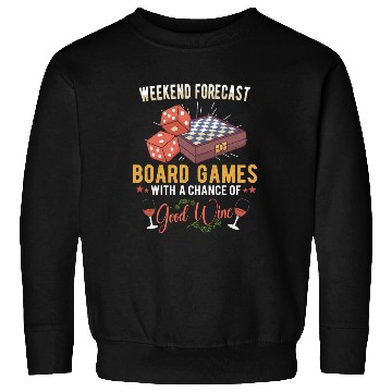 Discover Wine Board Games Chess Board Game Player Gambling Sweatshirts
