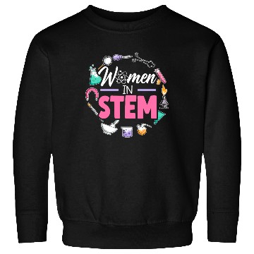 Discover Women In STEM Steminist Engineering Science Sweatshirts