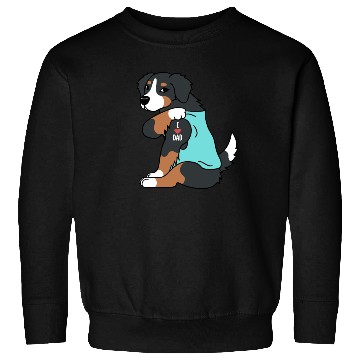 Discover I Love Dad Bernese Mountain Dog Sweatshirts