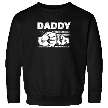 Discover Patriotic Daddy US Flag Dad & Son Fist Bump Sweatshirts