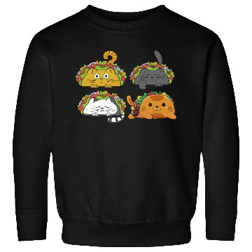 Discover Cute Taco Cats Mexican Taco Lover Sweatshirts