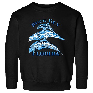 Discover Duck Key Florida Vacation Tribal Dolphins Sweatshirts