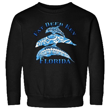 Discover Fat Deer Key Florida Vacation Tribal Dolphins Sweatshirts