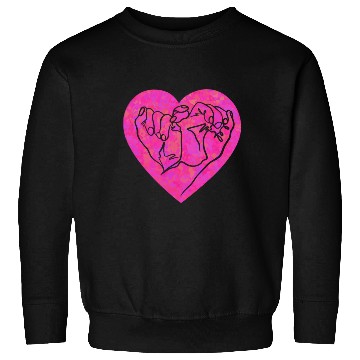 Discover Hands gesture in heart shape girly Sweatshirts