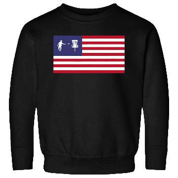 Discover Disc Golf American Flag Sweatshirts