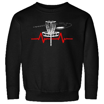 Discover Disc Golf Heartbeat Ultimate Frisbee Sports Sweatshirts