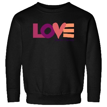 Discover LOVE LOGO Multi Color Logo Sweatshirts