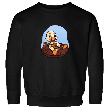 Discover Duck Playing Guitar Sweatshirts