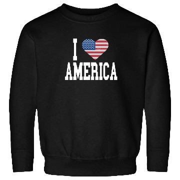 Discover US Flag Proud American I Heart America, I Love Sweatshirts