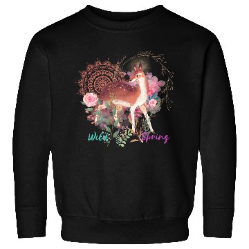 Discover Sweet Deer In Wild Spring - 10 Sweatshirts