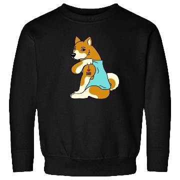 Discover I Love Dad Shiba Inu Sweatshirts