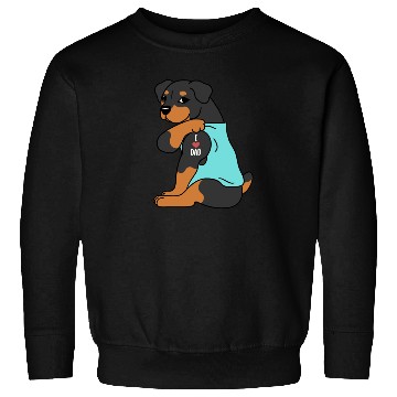 Discover I Love Dad Rottweiler Sweatshirts