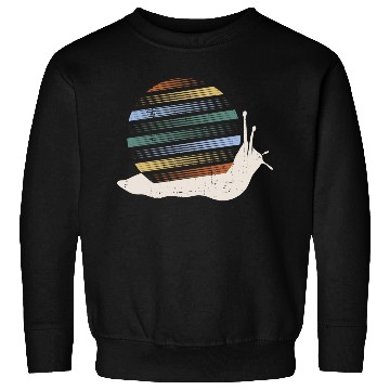 Discover Retro Snail Shell Biology Snail Lover Sweatshirts