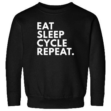 Discover Eat Sleep Cycle Repeat Novelty Cycling Gift Sweatshirts