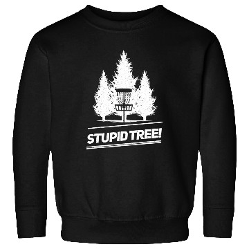 Discover Funny Disc Golf Stupid Tree Distressed Frisbee Sweatshirts