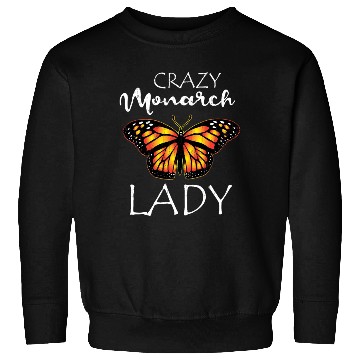 Discover Crazy Monarch Butterfly Lady Butterflie Lover Cute Sweatshirts