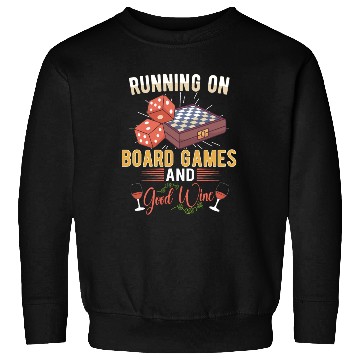 Discover Wine Board Games Chess Board Game Player Gambling Sweatshirts