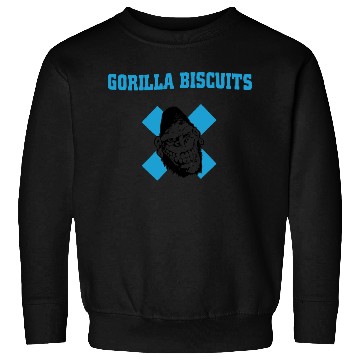 Discover Gorilla Punk Eat Biscuits Sweatshirts