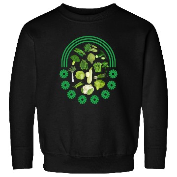Discover Vegetables Sweatshirts, Green Vegetables Rainbow Sweatshirts,