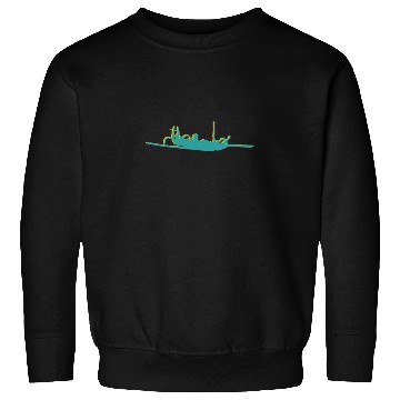 Discover Captain, canoe, jukung Sweatshirts
