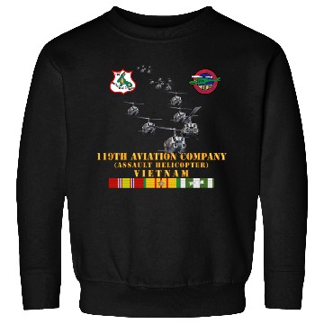 Discover Army 119th Aviation Company Assault Helicopter w S Sweatshirts