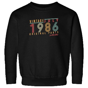 Discover Retro 1986 July Sweatshirts
