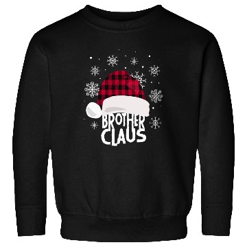 Discover Brother Claus Christmas Buffalo Plaid Santa Hat Sweatshirts