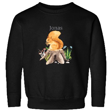 Discover Waldtier Squirrel Flowers Name Jonas Sweatshirts