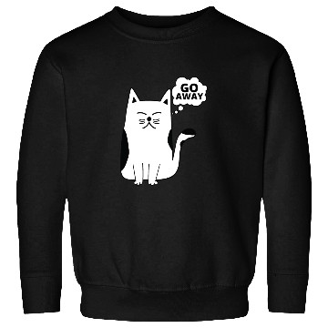 Discover Go Away Angry Cat Sweatshirts