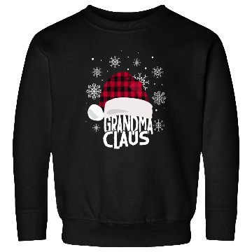 Discover Womens Grandma Claus Christmas Buffalo Plaid Sweatshirts