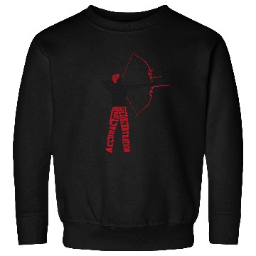 Discover Archery Bow Archer Word Cloud Sweatshirts