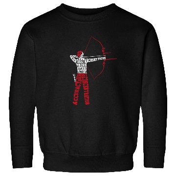 Discover Archery Bow Archer Word Cloud Sweatshirts