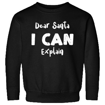 Discover Dear Santa I Can Explain Sweatshirts