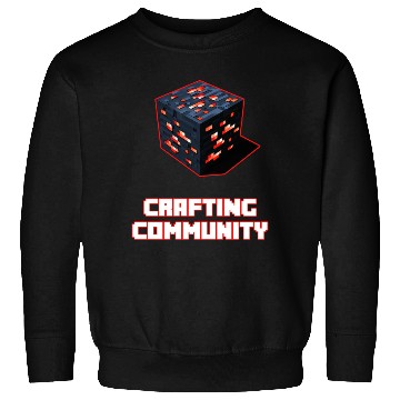 Discover Crafting Community white & red Sweatshirts