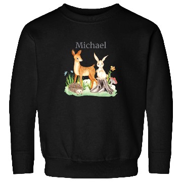 Discover Forest Animal Forest Animal Deer Rabbit Hedgehog Sweatshirts