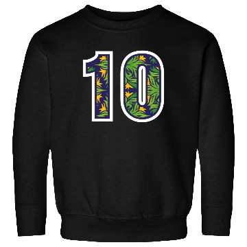 Discover Number 10 Green Design Sweatshirts