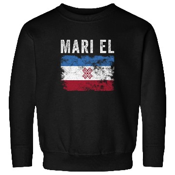 Discover Mari El Flag Distressed - Mari Flag Sweatshirts