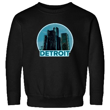 Discover Detroit Michigan Skyline Sweatshirts