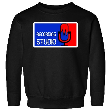 Discover Recording Studio Logo Microphone Sweatshirts